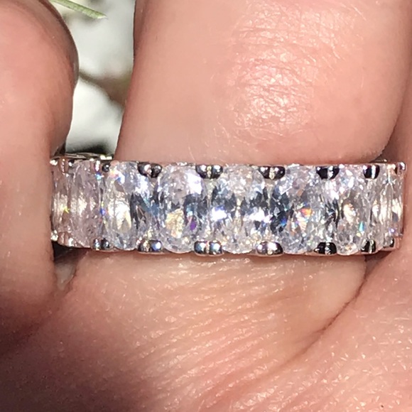 Jewelry - 14k white gold diamond Eternity band ring